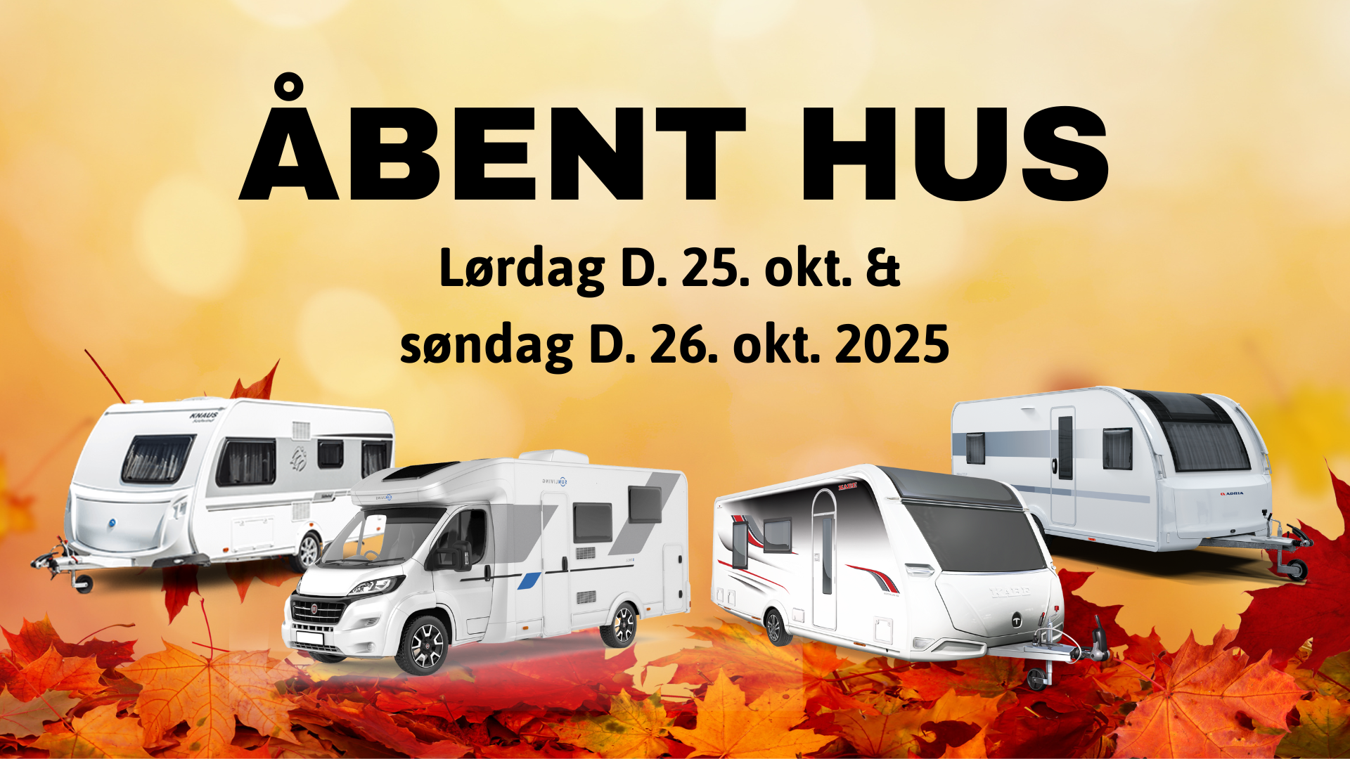 Åbent hus D. 25. og 26. oktober 2025